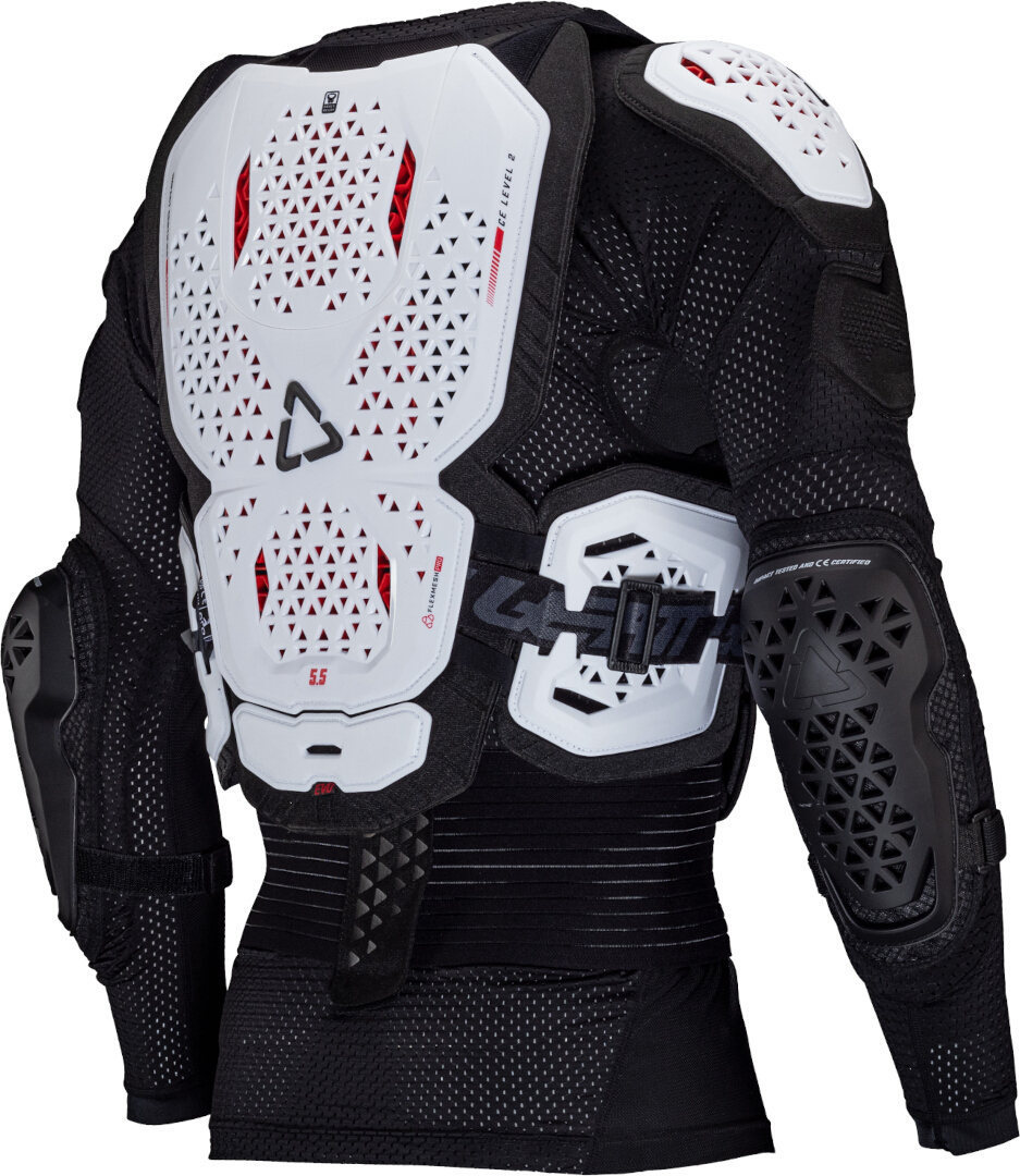 Side view of Leatt Body 5.5 EVO Protector Jacket, white, Size 2XL for Men
