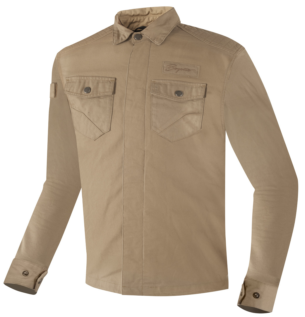 Bogotto B-Swift Chemise de moto, beige, taille 6XL pour Hommes