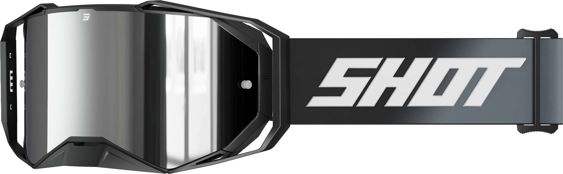 Shot Lite Solid Motocross Goggles, black for Men-image-632506047
