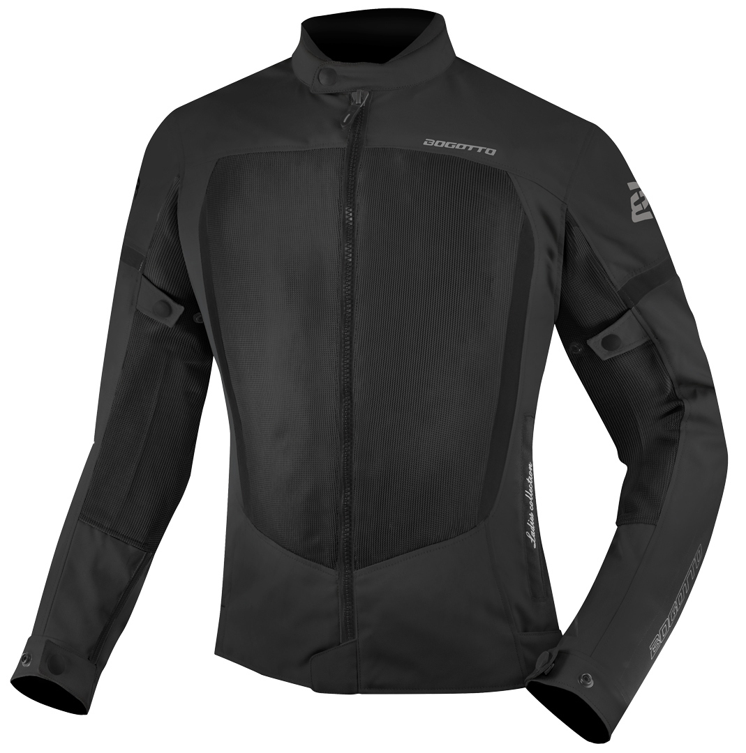 Bogotto Alastor Air Mesh Женская мотоциклетная текстильная куртка чёрный XS 