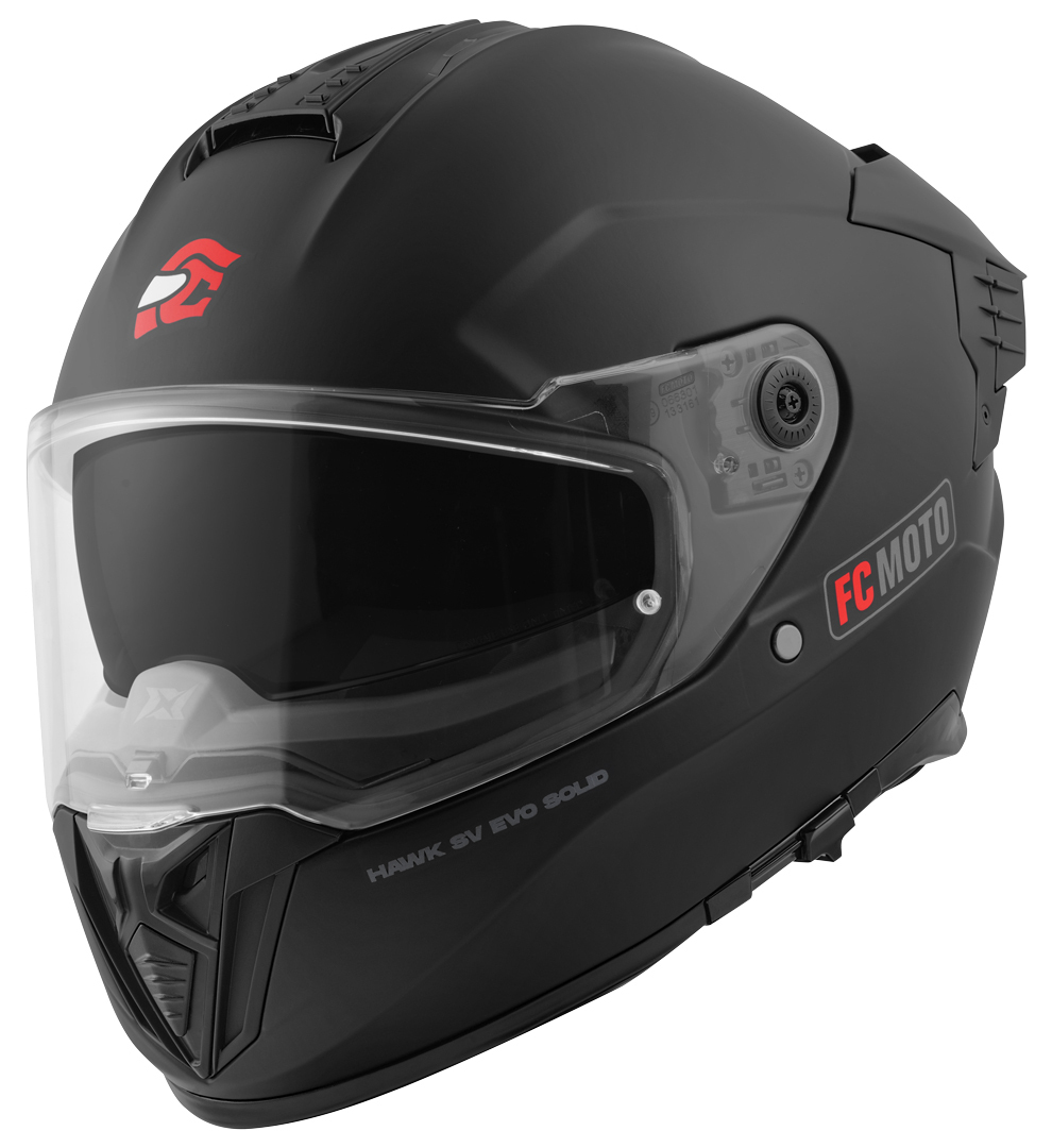 FC-Moto Hawk EVO Solid Шлем Черный матовый S 