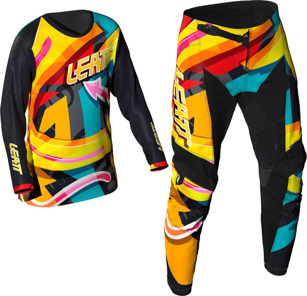 Leatt 3.5 Ride Kit Carnival 2025 Mini/Junior Джерси и брюки для мотокросса