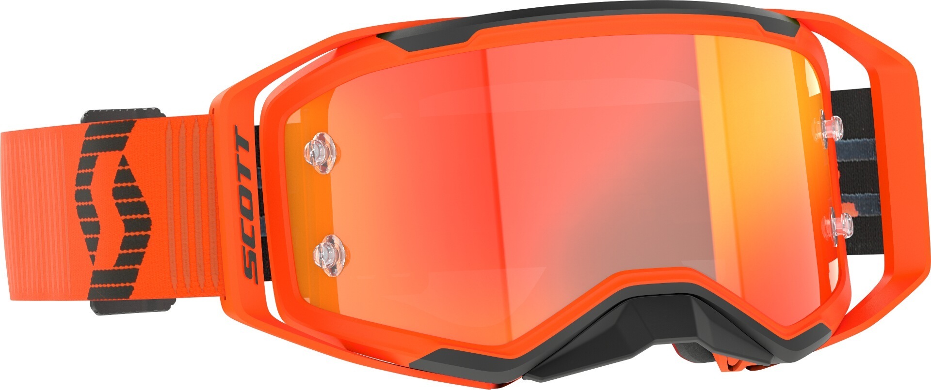 Scott Men's Black Orange Prospect 2.0 Motocross Goggles, Black-Orange For