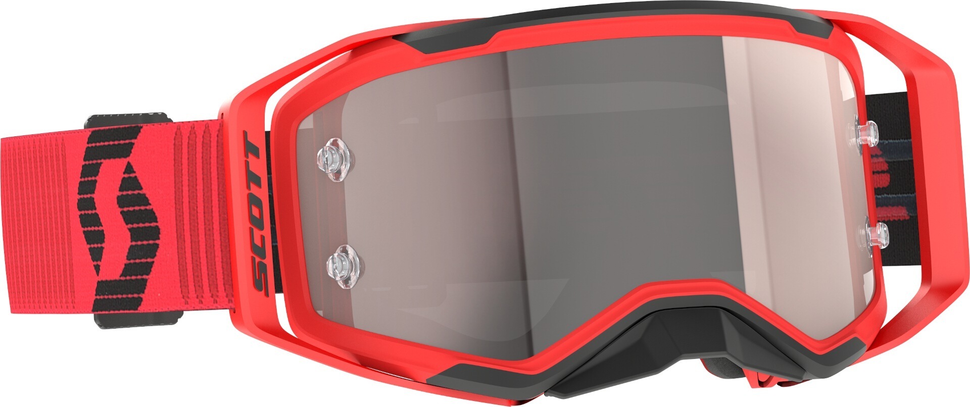 Scott Men's Black Red Prospect 2.0 Motocross Goggles, Black-Red For