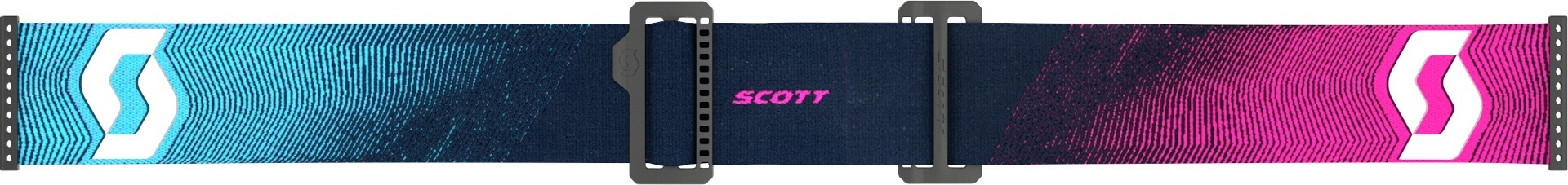 Side view of Scott Prospect 2.0 AMP Chrome Motocross Goggles, pink-blue for Men
