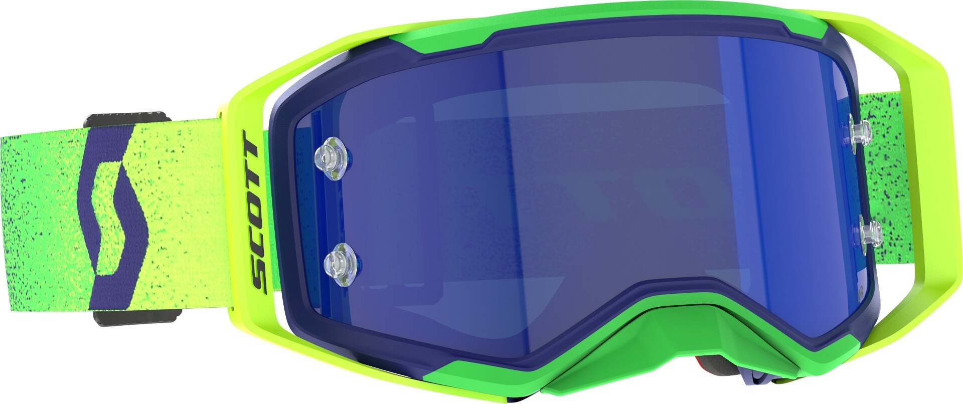 Scott Men's Purple Yellow Prospect 2.0 Amp Chrome Motocross Goggles, Purple-Yellow For