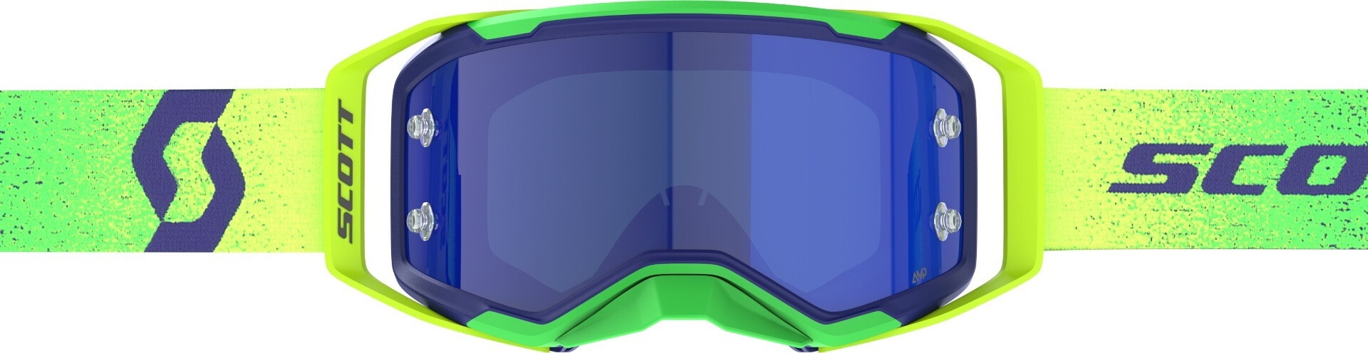 Side view of Scott Prospect 2.0 AMP Chrome Motocross Goggles, purple-yellow for Men