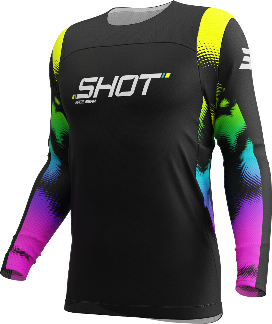 Shot Contact Nitro Motorcross Jersey voor kinderen, veelkleurig, afmeting 6 - 7