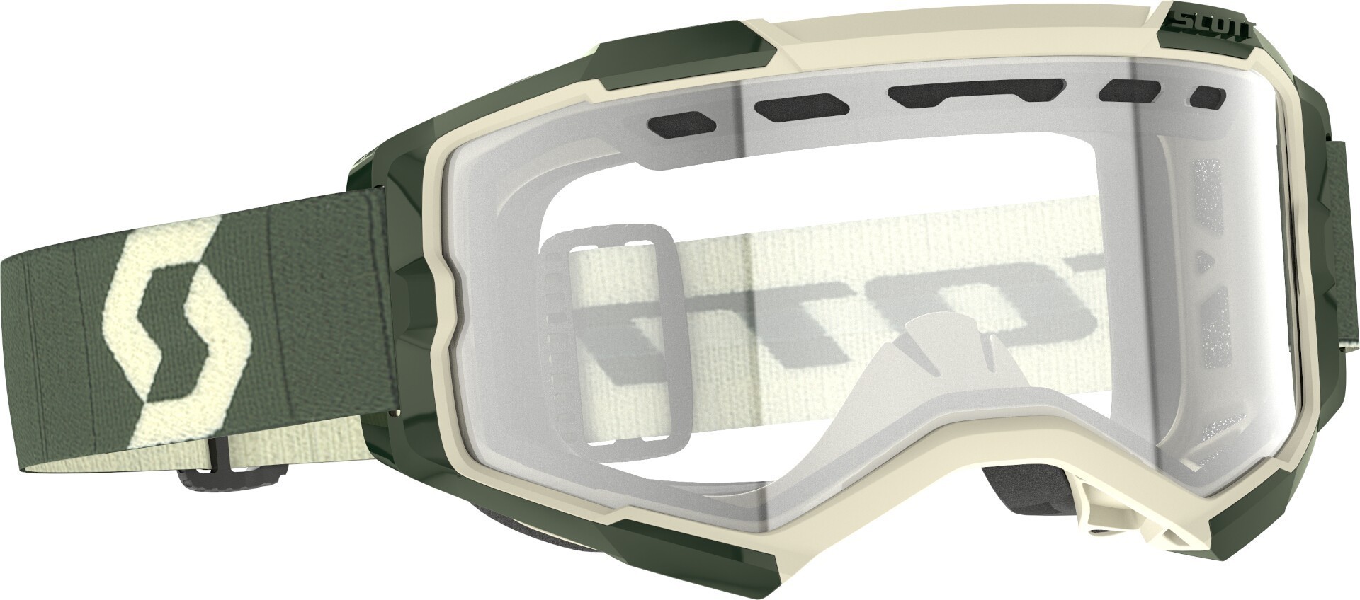 Scott Men's Green Fury Enduro Motocross Goggles, For