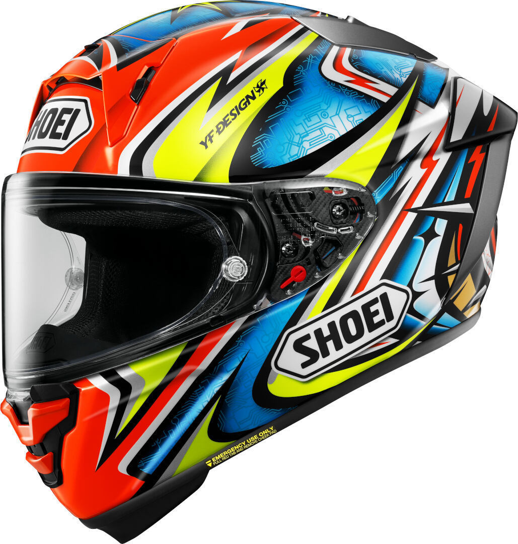 Shoei X-SPR Pro Daijiro Шлем красный/жёлтый/синий/белый XL (61/62) 
