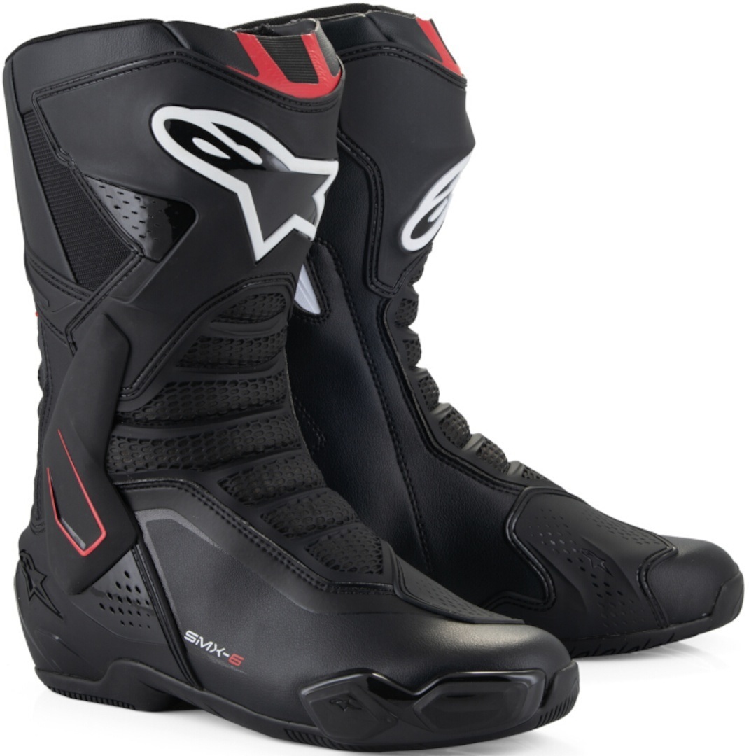 Alpinestars SMX-6 V3 Мотоциклетные ботинки Черный/Красный/Белый 38 