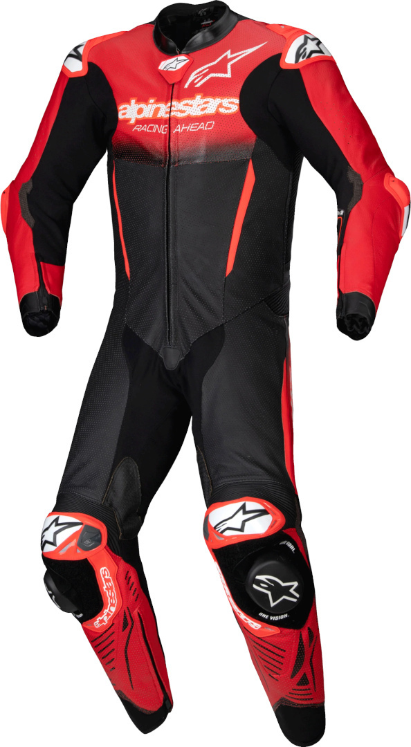 Alpinestars GP-R7 Мотоциклетный кожаный костюм из 1 предмета Черный/Красный 50 