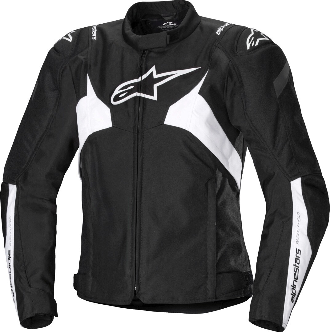 Alpinestars Stella T-Jaws V4 водонепроницаемая женская мотовелосипедная текстильная куртка Черный/Белый XXL 