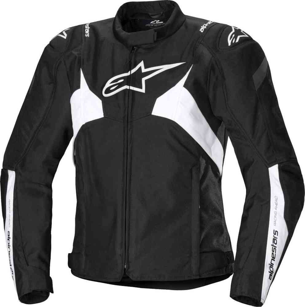 Alpinestars Stella T-Jaws V4 водонепроницаемая женская мотовелосипедная текстильная куртка Черный/Белый XS 
