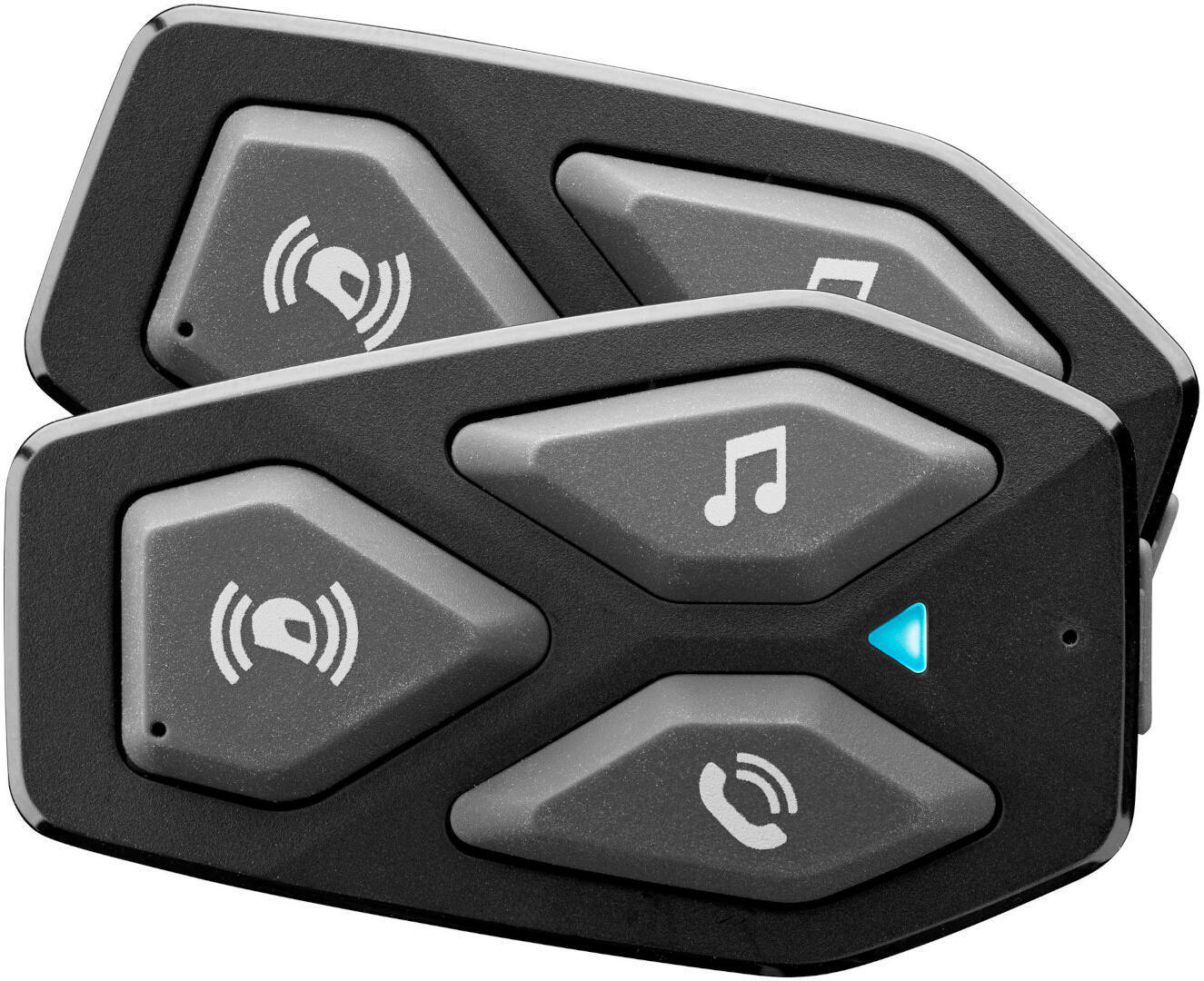 Interphone Unisex Black U-Com 3 Communication System Double Set,