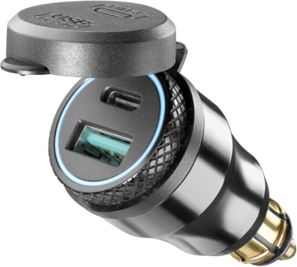 Interphone USB-A and USB-C Адаптер 12 В с вилкой DIN