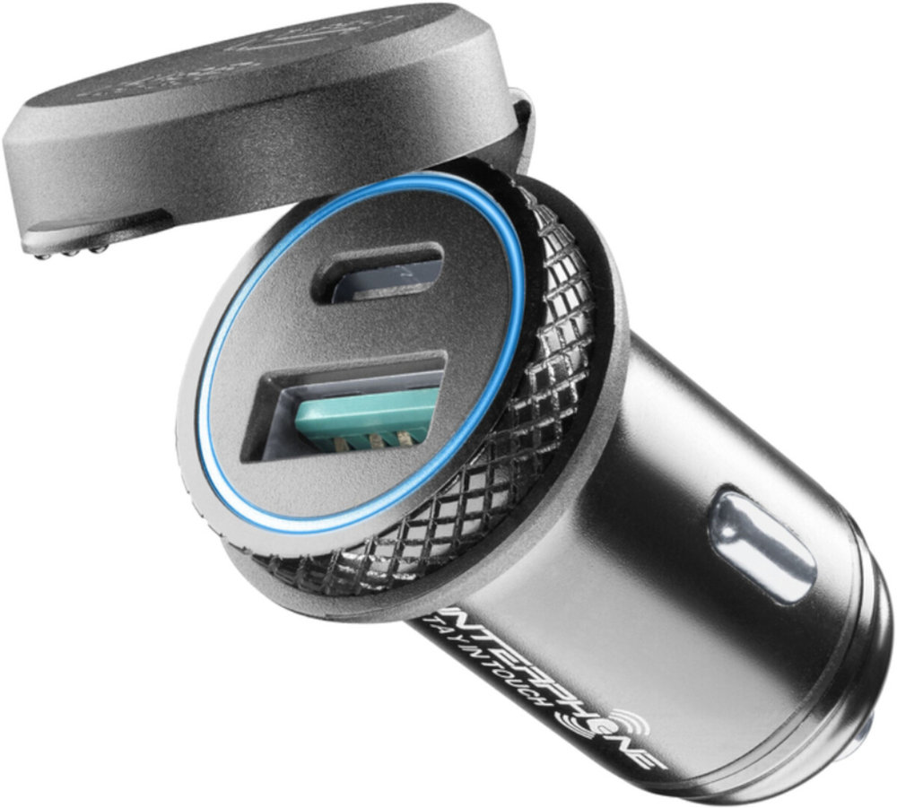 Interphone USB-A and USB-C Адаптер 12 В для прикуривателя