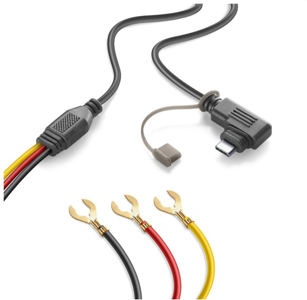 Interphone RIDESYNC Зарядный кабель USB-C для подключения к аккумулятору автомобиля