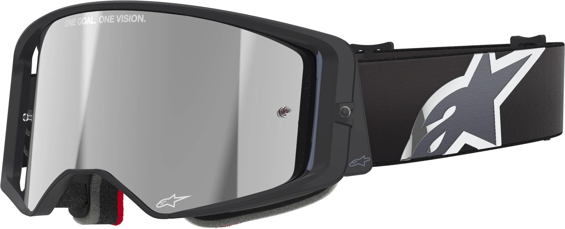 Alpinestars Supertech Corp Absolute Vision Stripe Mirror Очки для мотокросса Черный/Серый 