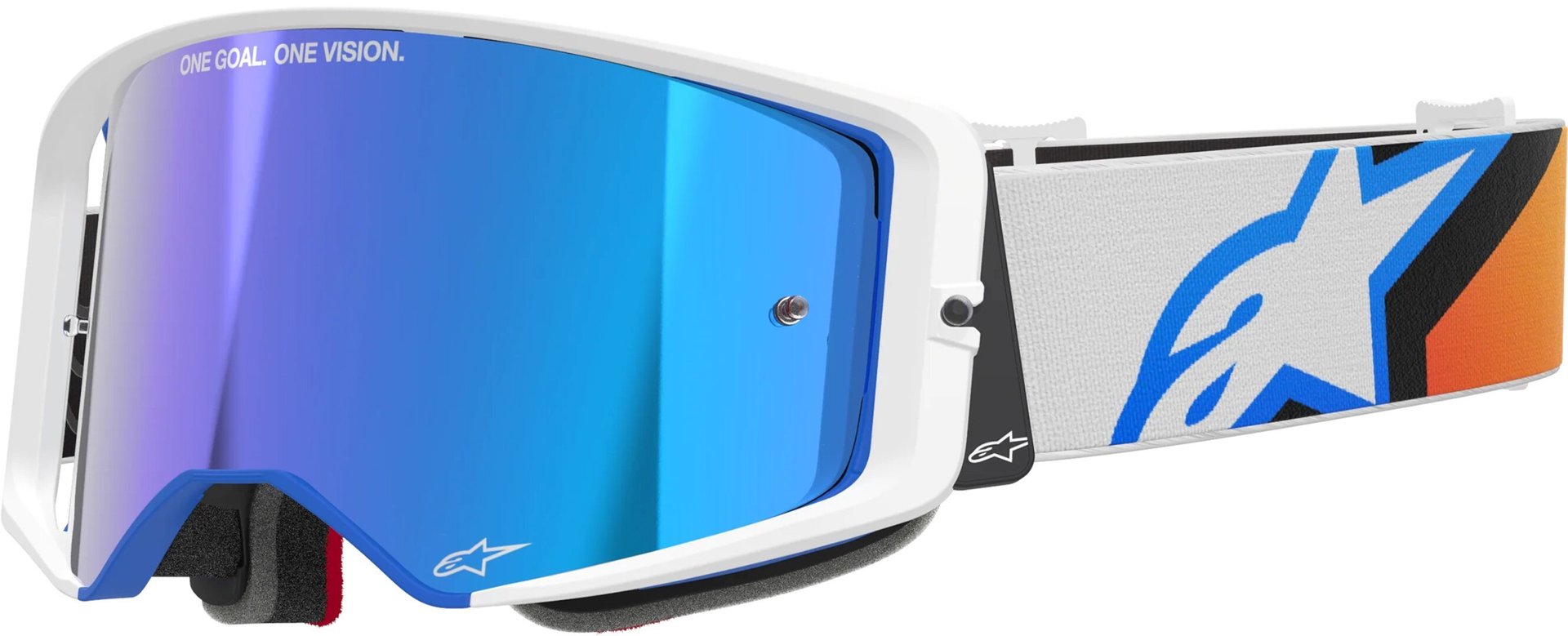 Alpinestars Supertech Corp Absolute Vision Mirror Очки для мотокросса Синий/Оранжевый 