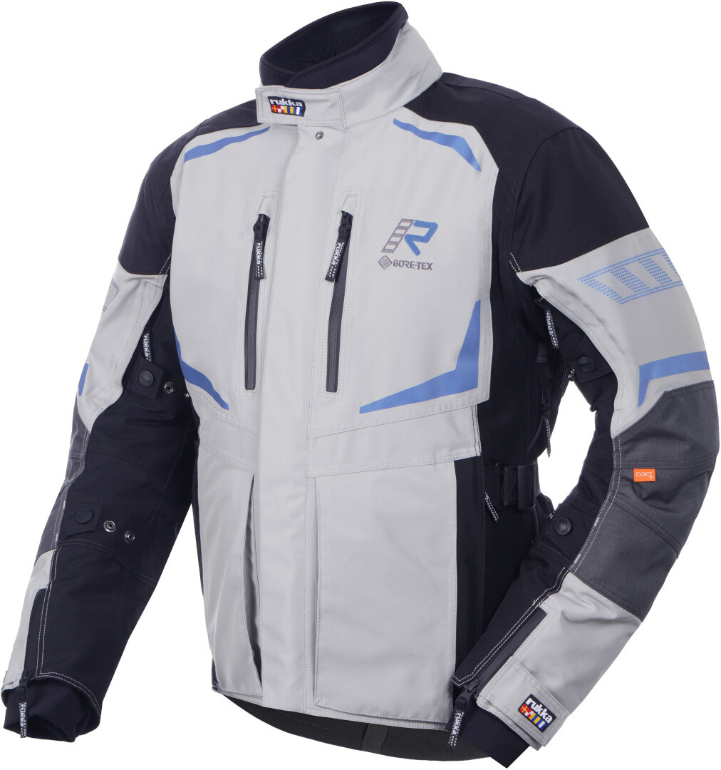 Rukka Ventu-R Veste textile de moto imperméable, gris, taille 62 pour Hommes