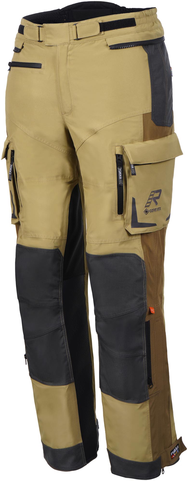 Rukka Ventu-R Pantalon textile de moto imperméable, vert-brun, taille 50 pour Hommes