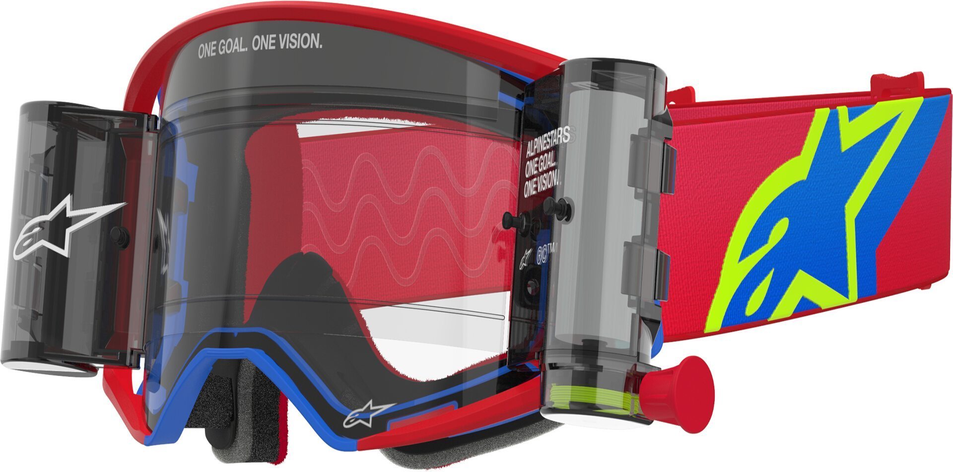 Alpinestars Men's Red Supertech Corp Roll-Off Motocross Goggles For