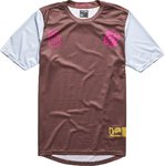 Troy Lee Designs Flowline Flipped Brown Велоджерси с коротким рукавом
