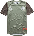 Troy Lee Designs Flowline Flipped Olive Велоджерси с коротким рукавом