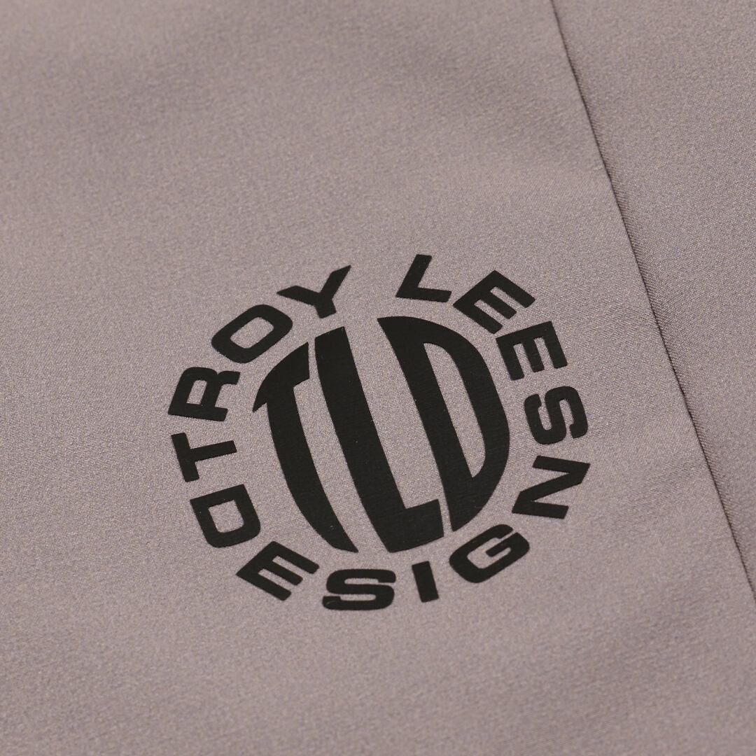 Side view of Troy Lee Designs Flowline Superlyte Mono Bicycle Shorts, beige, Size 34 for Men