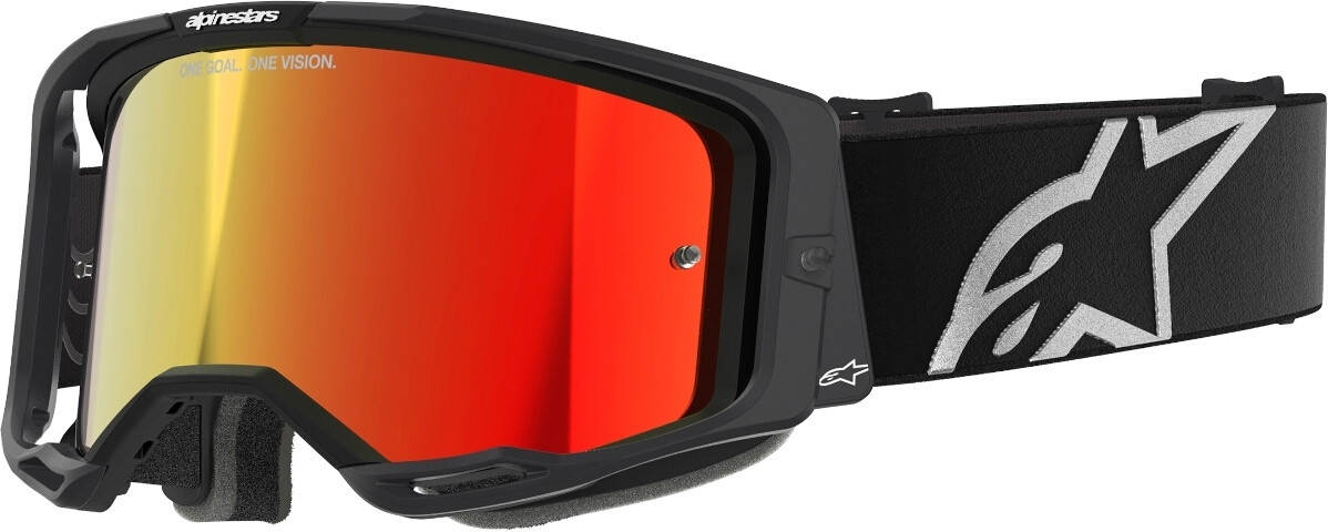 Alpinestars Men's Black Vision 8 Corp Mirror Motocross Goggles, For