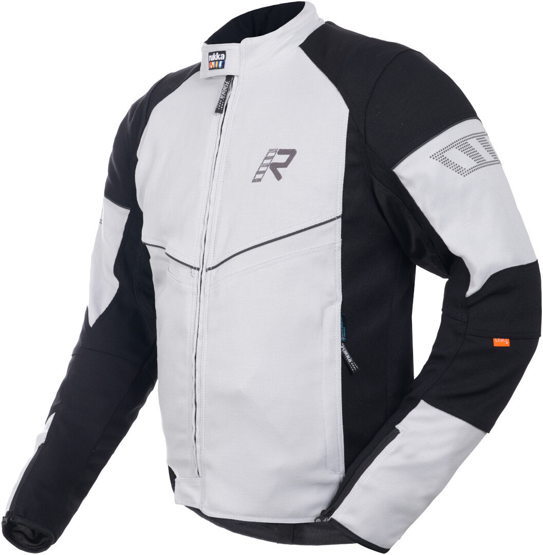 Rukka AirGobi 2.0 Blouson textile de moto, noir-gris, taille 66 pour Hommes