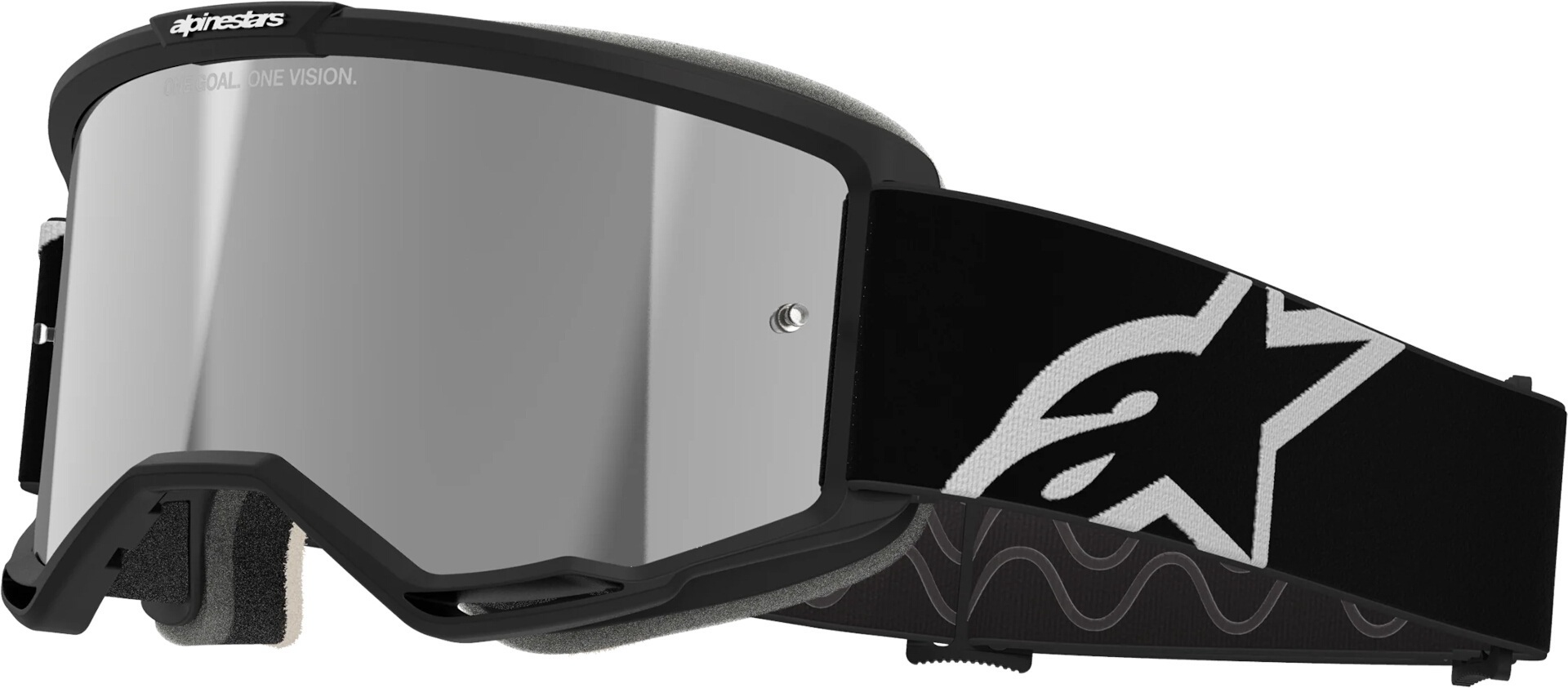 Alpinestars Men's Black Vision 5 Corp Mirror Motocross Goggles, For
