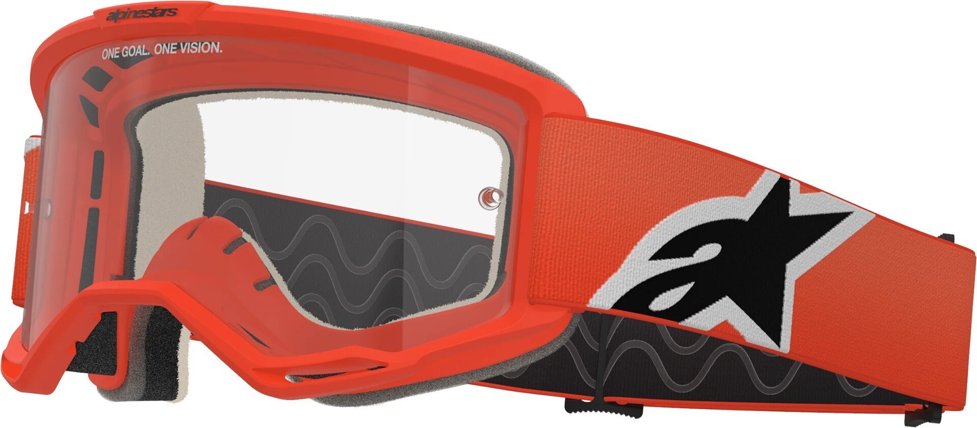 Alpinestars Men's Orange Vision 5 Corp Motocross Goggles, For