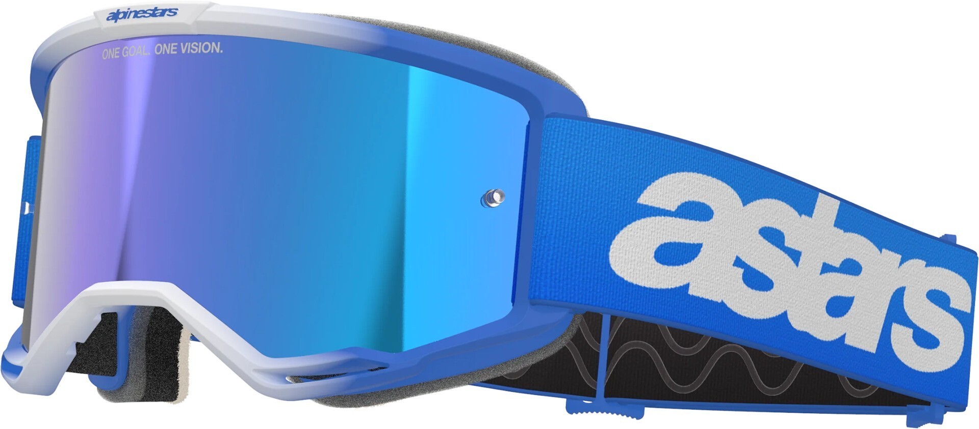 Alpinestars Vision 5 Blaze Mirror Очки для мотокросса Синий 