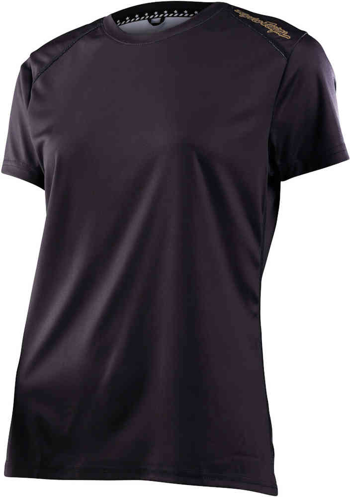 Troy Lee Designs Lilium Solid Black Ladies Велоджерси с коротким рукавом