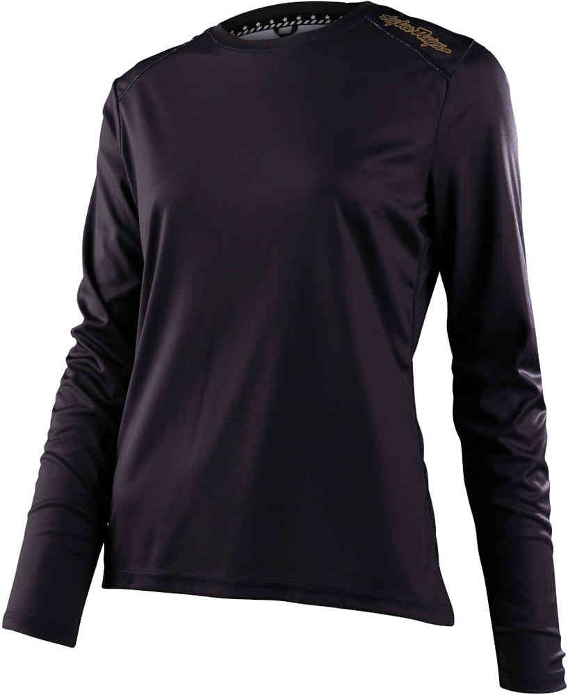 Troy Lee Designs Lilium Solid Black Ladies Велосипедный джерси