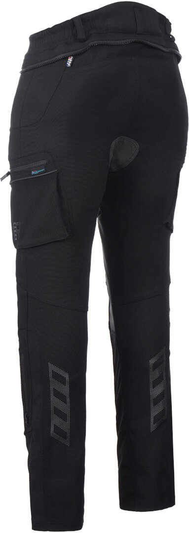 Side view of Rukka AirTacama Motorcycle Textile Pants, black, Size 54 for Men
