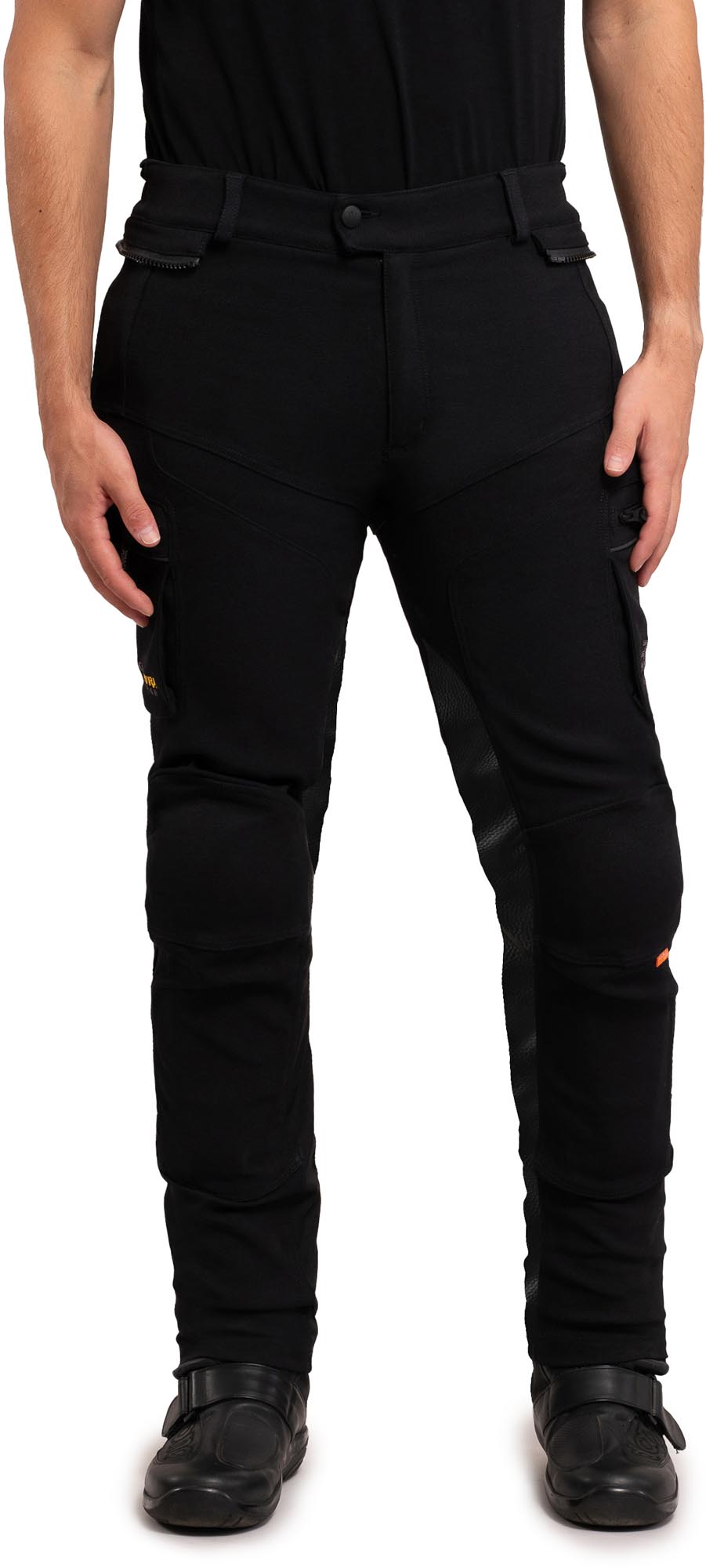 Side view of Rukka AirTacama Motorcycle Textile Pants, black, Size 54 for Men