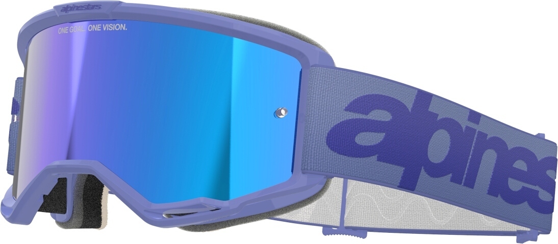 Alpinestars Vision 5 Wordmark Mirror Motocross Goggles, purple for Men-image-890955441