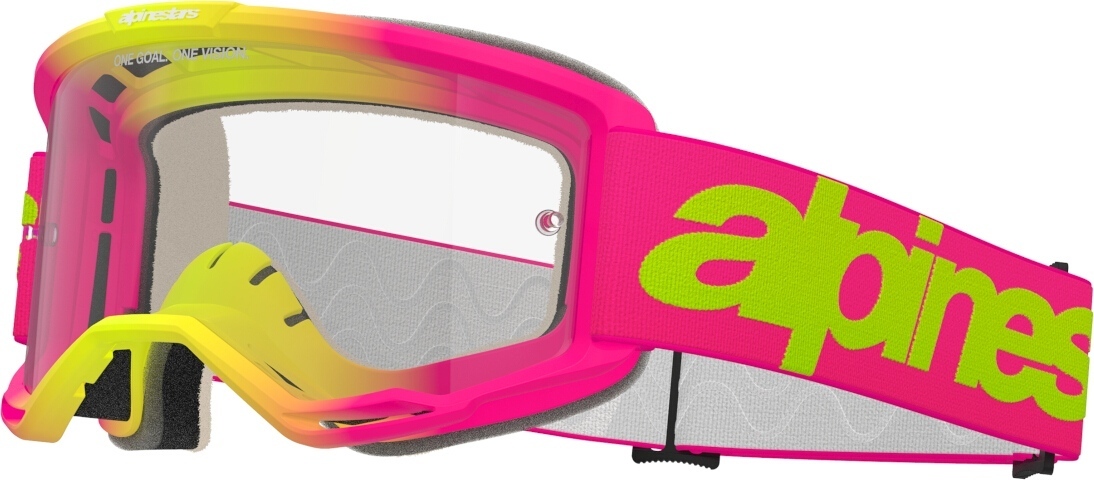 Alpinestars Vision 5 Wordmark Очки для мотокросса Розовый 