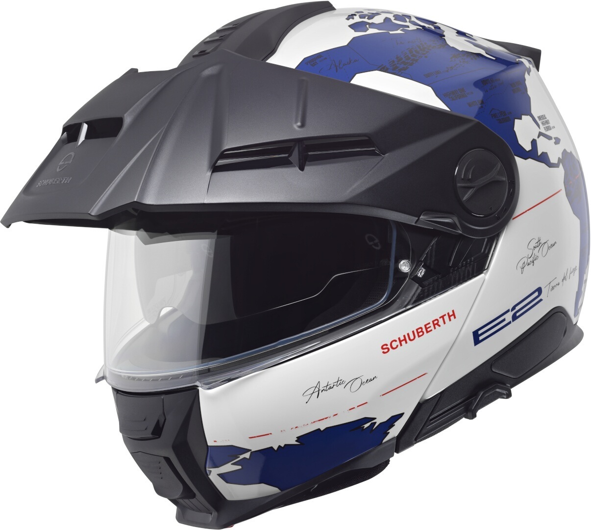 Schuberth E2 Atlas Приключенческий откидной шлем Белый/Синий XS (53) 