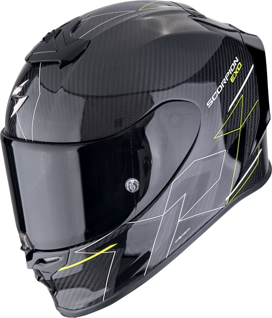 Scorpion EXO R1 Evo Carbon Air Cynergy Шлем Черный/Желтый XS (53/54) 