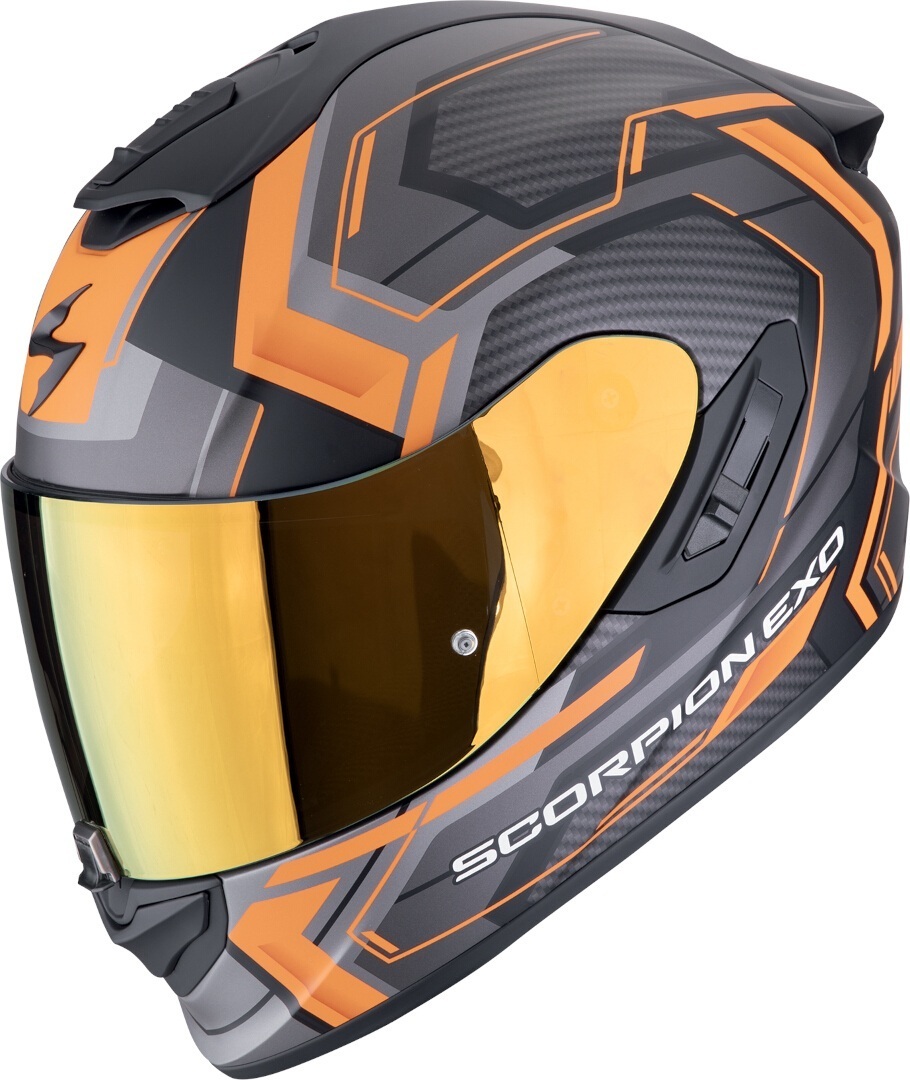 Scorpion EXO-1400 Evo II Air Linart Шлем Черный матовый/Оранжевый XS (53/54) 