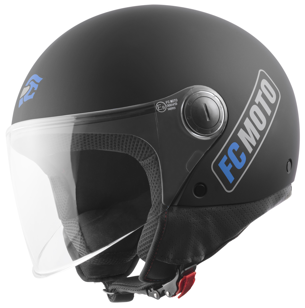 FC-Moto Square-RS Реактивный шлем Черный матовый/Синий L 