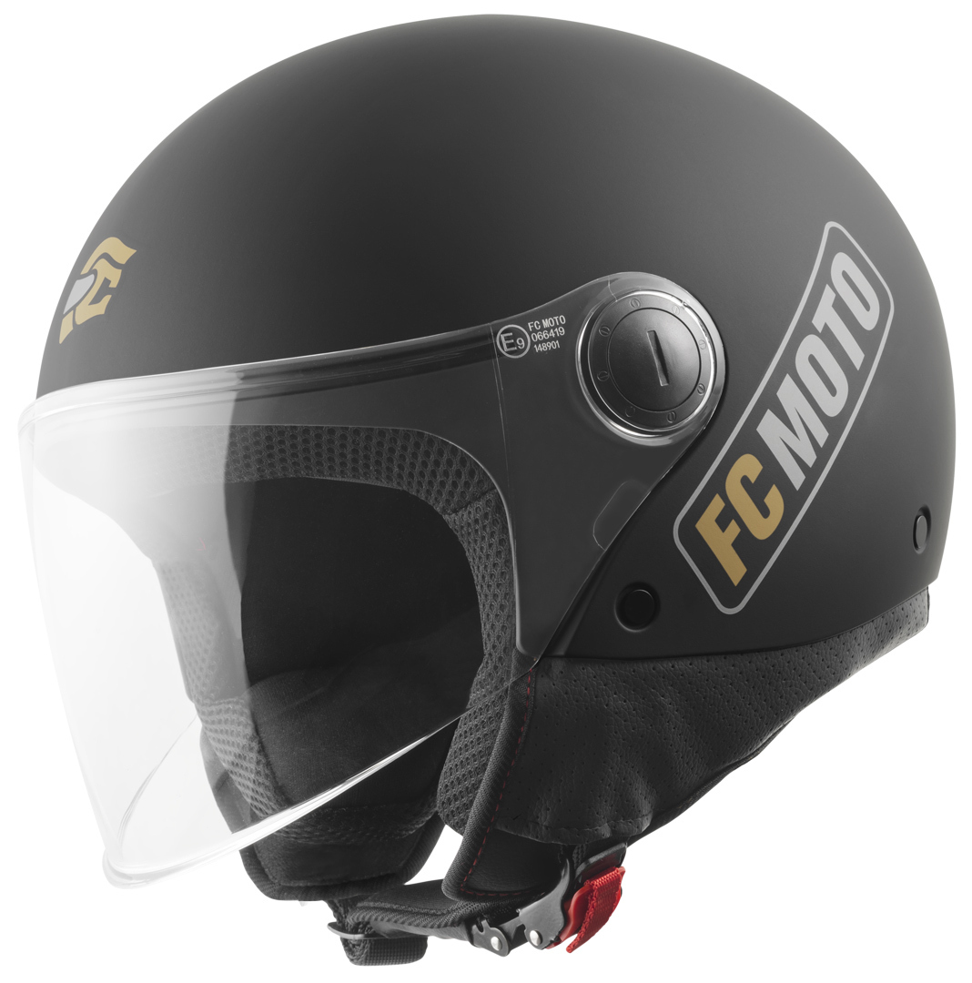 FC-Moto Square-RS Реактивный шлем Черный матовый/золотой XL 