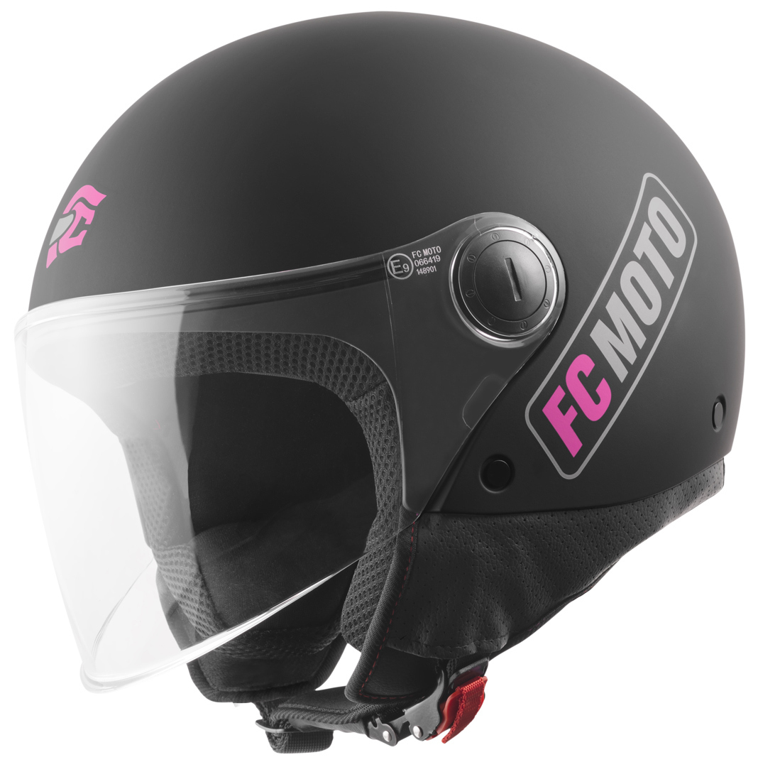 FC-Moto Square-RS Реактивный шлем Черный матовый/фиолетовый M 