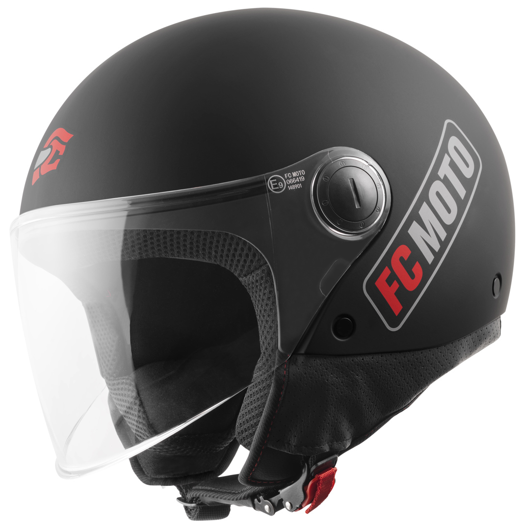 FC-Moto Square-RS Реактивный шлем Черный матовый/Красный XL 
