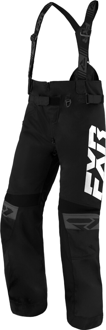 FXR RRX 2025 waterproof Snowmobile Bib Pants, black-white, Size S for Men-image-331500540