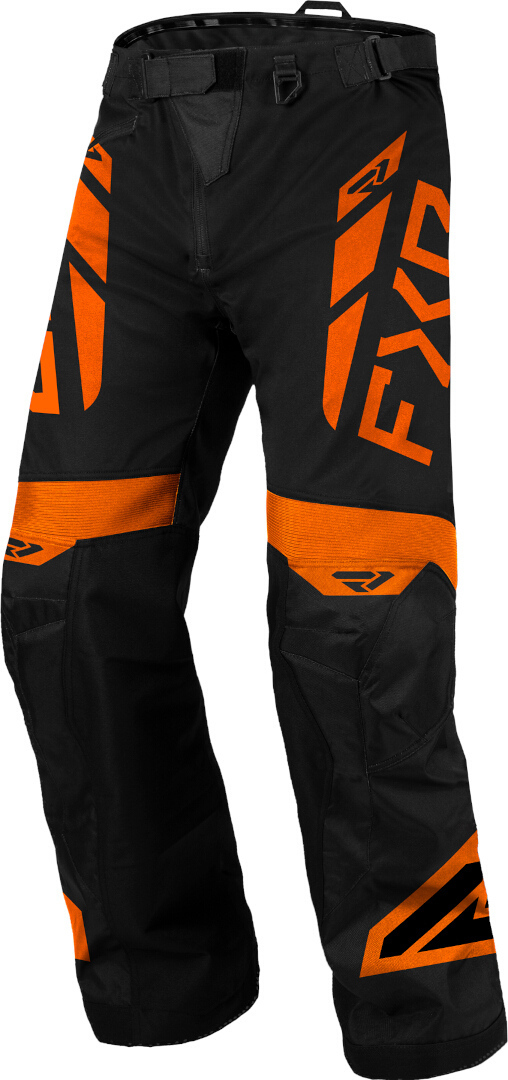 FXR Cold Cross RR 2025 Pantalon de motocross imperméable, noir-orange, taille XS pour Hommes